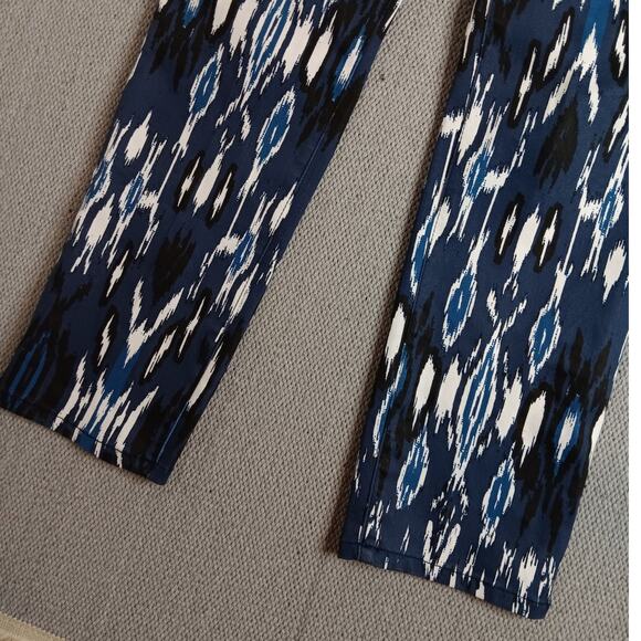 Su & Lola Pants Womens 6 Aztec Blue Stretch 5 Pocket Straight - Picture 4 of 14